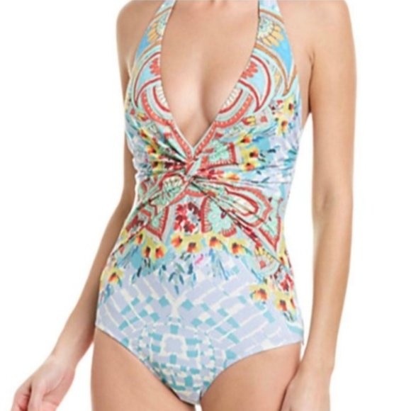 NWT Johnny Was Elena Twist One-Piece Swimsuit, Size XS - Picture 15 of 16